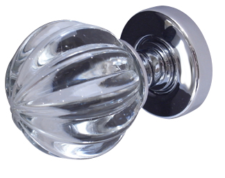 Pumpkin Glass Mortice Knob